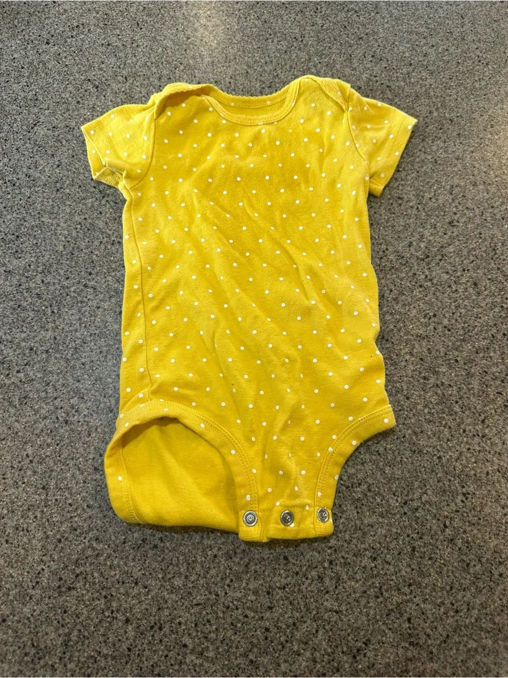 Carter's Yellow Baby Bodysuit with Scalloped Neckline